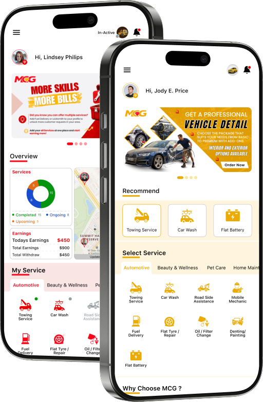 MCG Mobile App Interface